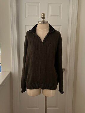 Mountain Lake green quarter zip sweater Size XL